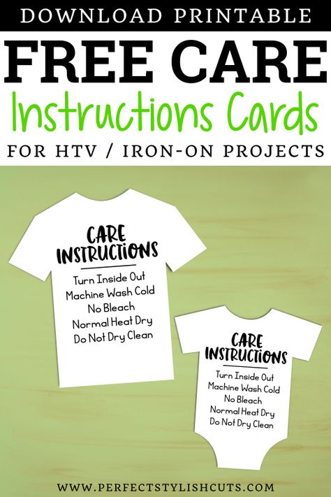 T Shirt Care Instructions Cricut Free, Htv Shirt Care Instructions, Cricut Shirt Care Instructions, Washing Instructions For Vinyl Shirts Free Printable, Free Care Instructions For Htv Shirts, Shirt Care Card, Htv Washing Instructions Printable Free, T Shirt Care Instructions, Htv Care Instructions Printable Free