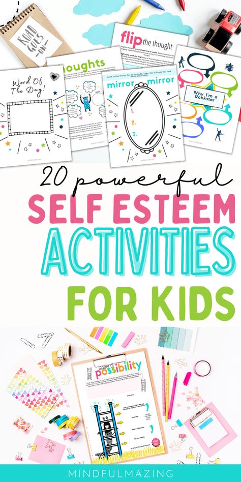 Self Esteem Arts And Crafts, Preschool Self Esteem Activities, Printable Self Love Worksheet, Self Confidence Activities For Middle School, Self Confidence Activity, Self Growth Activities, Self Esteem Portrait, Self Esteem Activities For Preschoolers, Teenage Self Esteem Activities