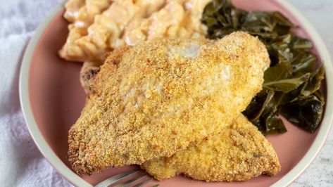 Oven Fried Catfish (Crispy & Absolutely Delicious Catfish Dinner!) Oven Fried Catfish, Pan Fried Catfish, Crockpot Chicken Enchilada Casserole, Fried Catfish Recipe, Catfish Dinner, Fried Catfish Recipes, Catfish Recipe, Crockpot Chicken Enchiladas, Crispy Oven Fries