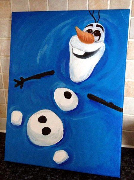 Disney Canvas Paintings, Easy Canvas Painting Ideas, Kitty Painting, Disney Canvas Art, Canvas Painting Ideas For Beginners, Beginners Painting, Disney Canvas, Disney Paintings, Christmas Paintings On Canvas