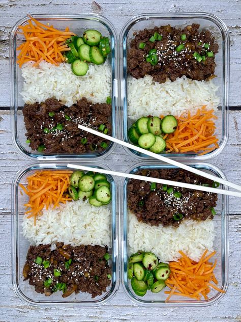 Beef Bulgogi Bowls Bulgogi Meal Prep, Korean Beef Bulgogi Bowl, Beef Bulgogi Meal Prep, Bugolgi Bowl, Beef Bulgogi Bowl, Recipes For Weight Gain, Quick And Easy Lunch Recipes, Bulgogi Bowl, Beef Bulgogi Recipe