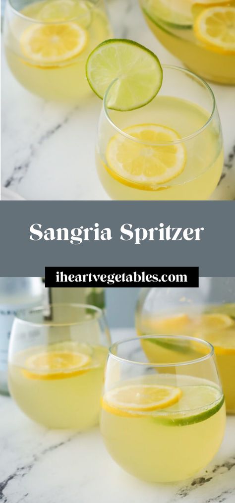 This white sangria spritzer recipe is a delightful blend of crisp white wine and tart citrus flavors. This light and refreshing drink is perfect for summer parties! Best Wine For Sangria, Wine Spritzer Recipe, Citrus Sangria, Summer Sangria Recipes, White Wine Sangria Recipe, Sparkling Sangria, White Sangria Recipe, Red Sangria Recipes, White Wine Spritzer