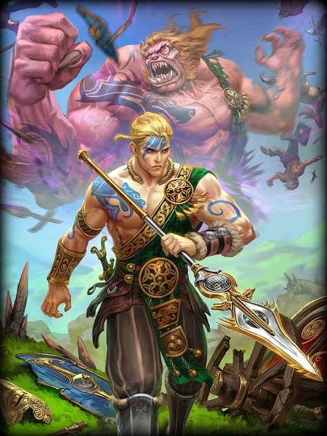 Cu Chulainn | Smite Wiki | Fandom Celtic Pantheon, Smite Gods, World Serpent, Cu Chulainn, Celtic Warrior, Irish Mythology, Celtic Gods, Celtic Warriors, Celtic Mythology