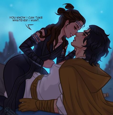 Empress Rey, Reylo Art, Star Wars Couples, Reylo Fanart, Labyrinth Art, Kylo Ren And Rey, Star Wars Kylo Ren, Star Wars Love, Star Wars Drawings