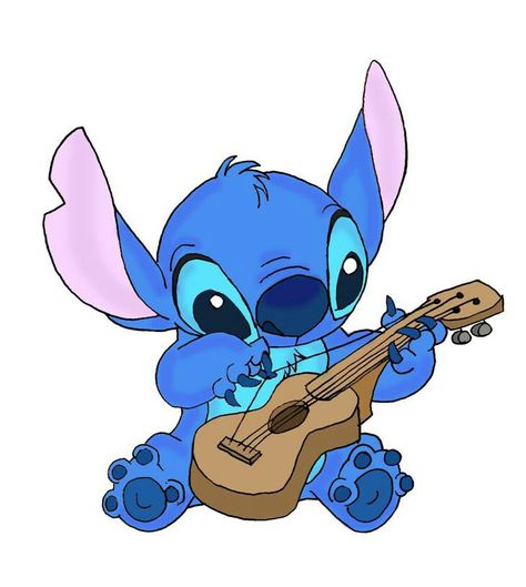 Stitch with Guitar Disney Characters Stitch, Disney Png, Stitch Movie, Disney Cute, Stitch Tattoo, Lilo And Stitch Quotes, Stitch Quote, Images Disney, Lilo Y Stitch