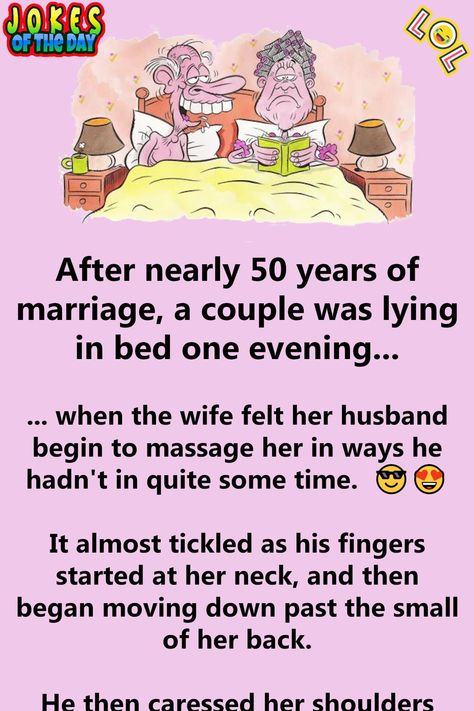 Funny Old Couples Humor, Happy Anniversary Funny Couple Hilarious, Married Life Humor, Couples Humor, Couple Humor, Bed Jokes, Jokes Of The Day, Couples Jokes, Funny Marriage Jokes