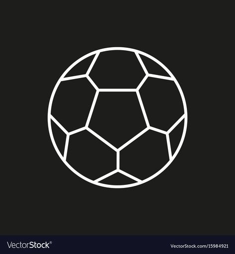 Soccer Ball Black Background, Black Soccer Ball, Soccer Icon, Boca Junior, Ball Illustration, Football Logo Design, Ball Vector, Instagram Black Theme, Ball Logo