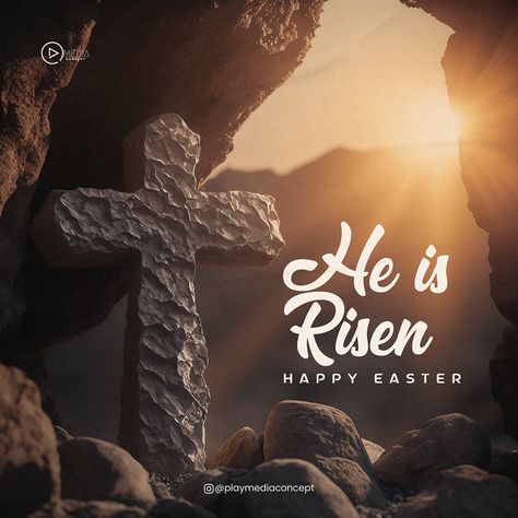 Church Flyer Design Easter Sunday Poster Design, Easter Sunday Flyer Design, Happy Easter Design Graphic, Happy Easter Flyer Design, Easter Flyer Design Church, Easter Day Poster, Easter Graphics Church, Easter Flyer Design, Easter Poster Design