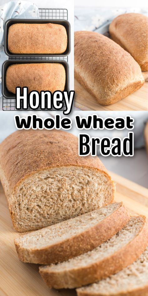 Homemade Honey Wheat Sandwich Bread, Wheat Honey Bread Recipe, Homemade Bread Honey Wheat, Easy Oven Bread Recipe, Make Your Own Sandwich Bread, How To Make Honey Wheat Bread, Homemade Sandwich Bread Wheat, Homemade Whole Wheat Bread Recipes Easy, Healthy Honey Wheat Bread Recipe