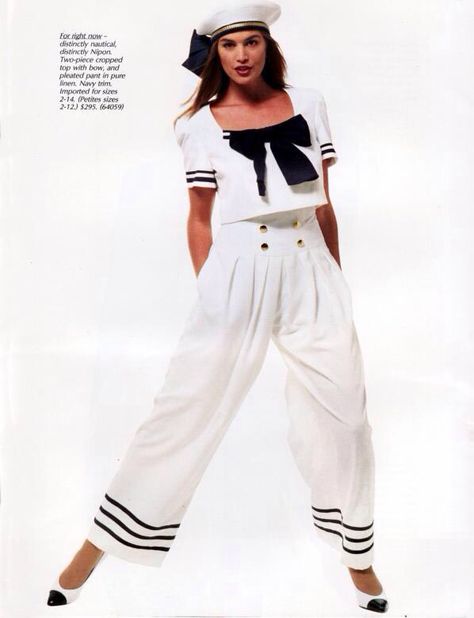 CC Sailor Outfit Aesthetic, Sailor Costume Diy, Nautical Fashion Women, Marine Costume, Sailor Aesthetic, The Olsen Twins, Nautical Outfits, Mode Chanel, Olsen Twins