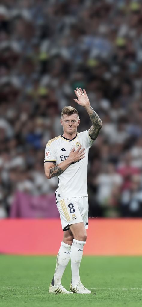 #tonikroos #kroos #realmadrid #laliga #goodbye #wallpapers Real Madrid Team, Legends Football, Bob Marley Quotes, Real Madrid Wallpapers, Madrid Wallpaper, Best Football Players, Toni Kroos, Soccer Pictures, Football Wallpaper