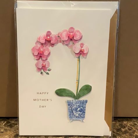 Nip Hallmark Signature Mother’s Day Card. Beautiful Orchid Design In Front, Inside Message Is Appropriate For Any And All Moms! Mom Birthday Gift Handmade, Unique Mothers Day Cards, Cute Cards For Best Friend, Cute Pop Up Cards, Creative Birthday Cards For Mom, Birthday Cards For Grandma, Diy Mothers Day Cards, Birthday Card Inspo, Nye Theme