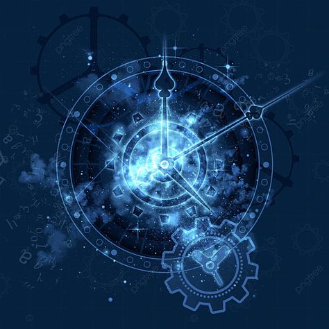 Blue glowing gear clock light effect abstract time Magic Clock Fantasy Art, Anime Clock Aesthetic, Time Magic Art, Blue Clock Aesthetic, Time Magic Aesthetic, Blue Glow Aesthetic, Time Powers, Gear Aesthetic, Fantasy Clock