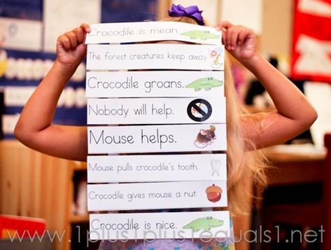 The Selfish Crocodile sequencing and other activities Selfish Crocodile Activities, Crocodile Activities, Preschool Jungle, Introduction To Fractions, Subtraction Kindergarten, Classroom Centers, Read Alouds, Learning Time, Character Traits