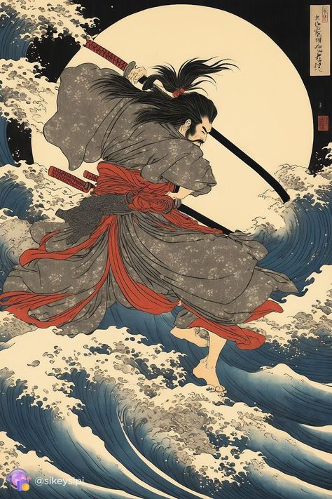 Ukiyo-e Prints, Japanese Classical Art, Vintage Japanese Posters Aesthetic, Samurai Traditional Art, Traditional Japanese Art Samurai, Japanese Print Art, Japanese Ukiyo-e, Ukiyo E Wallpaper, Ukiyo E Tattoo