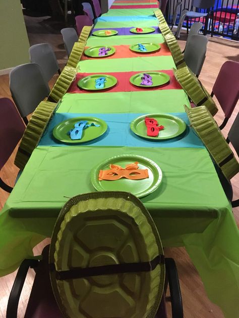 Ninja Turtles Birthday Party Decorations, Turtle Birthday Decorations, Ninja Turtle Birthday Theme, Tmnt Birthday Party Ideas, Turtles Birthday Party Ideas, Ninja Turtles Birthday Party Ideas, Ninja Turtle Birthday Cake, Teenage Mutant Ninja Turtles Birthday, Ninja Turtle Theme