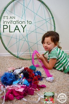 Use an old hula hoop for a fun  weaving project.  I like this idea because it is : 1.  No Mess!!,  2.  Large enough to let lots of kids participate cooperatively, 3. Great for fine motor practice, 4.  Adaptable to many different learning levels and styles.  Read more at:  http://kidsactivitiesblog.com/69290/artful-kids-weaving-craft Reggio Emilia Atelier Spaces, School Age Activities Daycare, Hula Hoop Weaving, Hoop Weaving, Ochrana Prírody, Preschool Creative Art, Wheel Wreath, Weaving Craft, Weaving For Kids