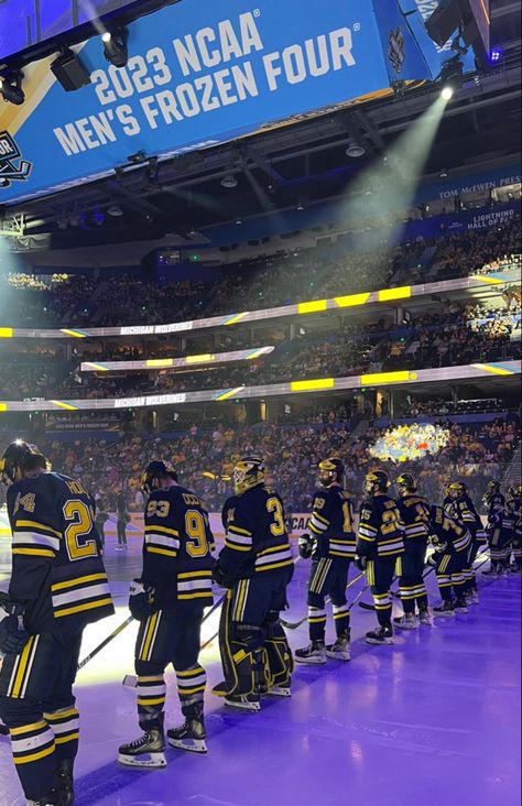 University Of Michigan Hockey, Umich Aesthetic, Michigan Wolverines Hockey, Michigan Hockey, Hockey Aesthetic, Usa Dream, Michigan Go Blue, University Of Michigan Wolverines, College Hockey