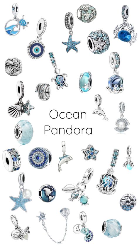 Pandora Summer, Pandora Bracelet Charms Ideas, Pandora Bracelet Designs, Pandora Armband, Surf Jewelry, Dream Bracelet, Pandora Jewelry Charms, Charm Collection, Detailed Jewelry