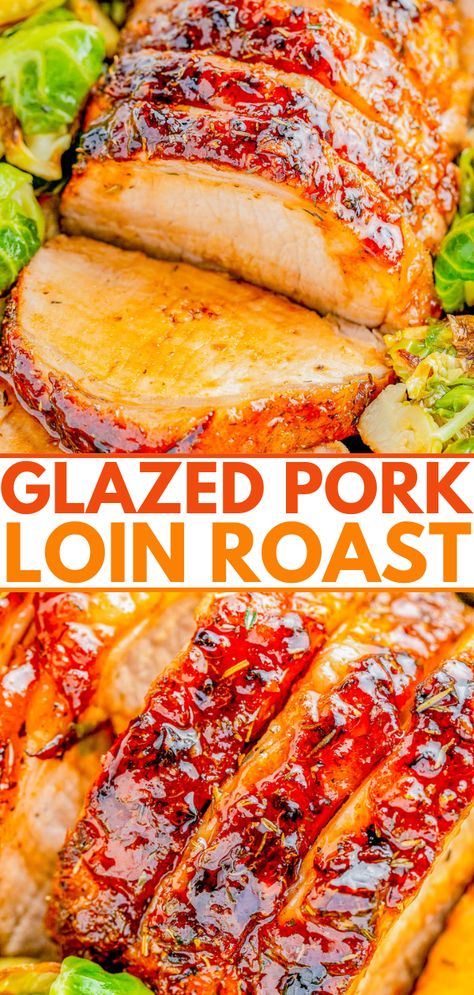 Pork Fish Loin Recipes, Best Roasted Pork Tenderloin, Glazed Pork Loin Recipes, How To Cook A Pork Loin Roast In Oven, Pork Roast Glaze Recipes, Brined Pork Loin Roast, Easter Pork Loin, Pork Loin Glaze Recipes, Pork Roast Glaze