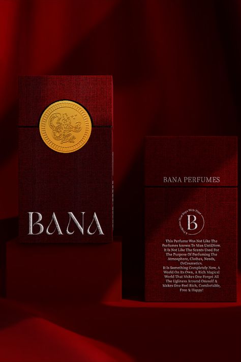 Crafted for connoisseurs who embrace opulence, BANA, a sublime luxury perfume brand, finds its visual masterpiece in the packaging designed by Mohammed Dorgham. Inspired by the Renaissance era, each Bana bottle is an olfactory masterpiece, capturing the essence of abundant living. Luxury Perfume Branding, Perfume Package Design, Cosmetic Packaging Design Luxury, Luxury Package Design, Royal Packaging, Luxury Perfume Packaging, Travel Magazine Layout, Perfume Package, Health Packaging