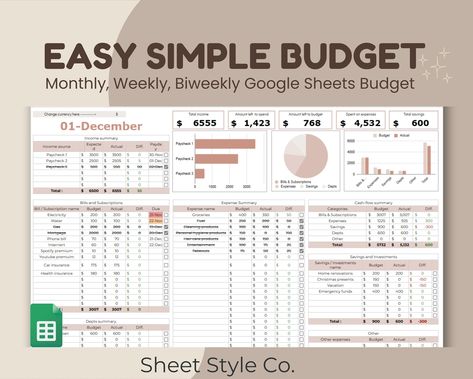 Budget Spreadsheet Google Sheets| Expense Tracker| Bi-Weekly| Monthly Budget| Personal Finance Planner| Weekly Paycheck| Budget by paycheck motermplanner #plannerorganizer #plannercards #plannerminimalist Weekly Paycheck Budget, Expenses Spreadsheet, Personal Budget Spreadsheet, Budgeting Template, Biweekly Budget, Personal Budget Planner, Budget By Paycheck, Excel Budget Spreadsheet, Budget Monthly