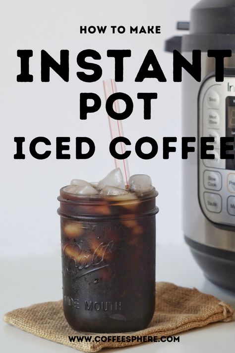 An Instant Pot is a smart electric multifunctional pressure cooker designed to be convenient, consistent, and dependable. This versatile multi cooker is a small appliance that lets you cook a variety of foods in a fast and efficient way. It is a very safe kitchen gadget and has a ton of built-in safety features. Not only can you make food with an Instant Pot, you can now make a delicious cup of coffee right inside the inner pot! Iced Coffee Easy, Instant Iced Coffee Recipe, Easy Coffee Drinks Recipes, Iced Coffee Concentrate, Cold Brew Coffee Recipe, Coffee Beverages, Cold Brew Coffee Concentrate, Safe Kitchen, Sweet Magnolias