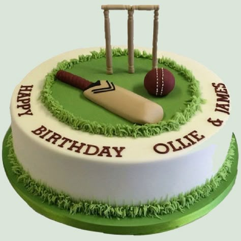 Cricket Birthday Cake, Cricket Theme Cake, Cricket Cake, Cake Designs For Boy, Cricket Lover, Fondant Cakes Birthday, Order Cakes Online, Online Cake Delivery, Simple Cake Designs