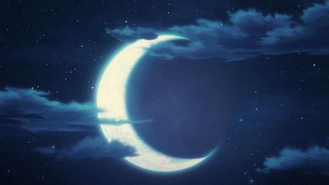 Mostly gif dump - Imgur Anime Moon Gif, Moon Gif, Anime Moon, Star Gif, Gif Background, Sky Gif, Sky Anime, Arte 8 Bits, Icon Gif