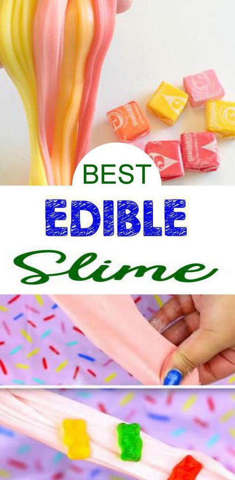 9 DIY Edible Slime Ideas – How To Make Homemade Edible Slime – Easy & Fun Recipes For Kids – Kids Craft Activities – Food Fun Crafts - Party Favors! Check out these edible slime recipes to get you making the BEST slime that is baby and toddler safe but slime that kids of all ages love - teens and tweens too! Easy Fun Recipes For Kids, Diy Edible Slime, Homemade Edible Slime, Fun Recipes For Kids, Easy Fun Recipes, Slime Easy, Edible Slime Recipe, Slime Ideas, Edible Slime