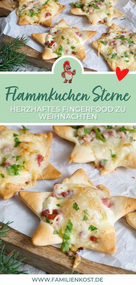 Flammkuchen-Sterne backen ist als Vorspeise oder Fingerfood nicht nur für Kinder eine schöne Idee. Zum Rezept. Familienkost.de, Flammkuchen Sterne, Blätterteig Sterne Flammkuchen, Mini Flammkuchen Sterne, Flammkuchen Snack, weihnachtliches Fingerfood, weihnachtliches Fingerfood herzhaft, Weihnachtsrezepte, Blätterteig Rezepte Christmas Fingerfood, Easy Christmas Food, Christmas Finger Food, Xmas Snacks, Christmas Elf Ideas, Snacks Christmas, Fall Hair Highlights, Winter Snacks, Mini Snacks