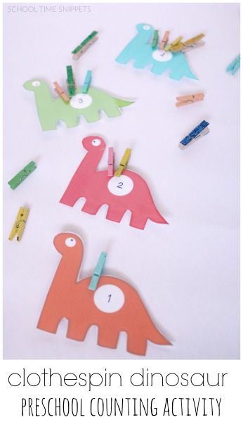 Calling all dino-lovers!!  Work on number recognition, counting, and fine motor skills with this clothespin dinosaur counting tray! Dinosaur Number Activities, Clothespin Dinosaur, Winter Themed Math Activities, Dinosaur Counting, Dinosaur Math, Dinosaur Preschool, Dinosaur Classroom, Dinosaur Lesson, Dinosaur Activity