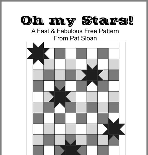 Quilt Patterns Star, Oh My Stars Quilt, Missouri Star Quilt Company Tutorials, Stars Quilt Pattern, Charm Pack Quilt Patterns, Charm Pack Quilt, Charm Pack Quilts, Stars Quilt, Missouri Star Quilt Company