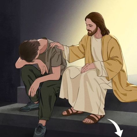 Jesus Love Images, Jesus Christ Illustration, Jesus Cartoon, Christian Graphics, Worship Jesus, Jesus Artwork, Saint Luke, Jesus Christ Artwork, Easter Quotes