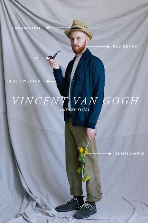 Vincent Van Gogh costume - The House That Lars Built Vincent Van Gogh Costume, Van Gogh Costume, Van Gogh Photo, Painting Costume, Halloween Decorations For Kids, Halloween Coustumes, Red Beard, Diy Kostüm, Hallowen Costume