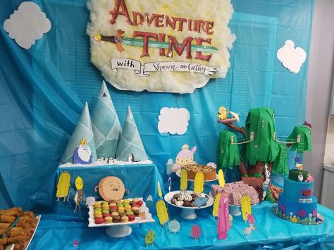 #adventuretimeparty Adventure Time Themed Snacks, Adventure Time Decorations, Adventure Time Party Ideas, Adventure Time Decor, Adventure Time Party, Adventure Time Birthday Party, Halo Halloween, Adventure Time Birthday, Adventure Time Parties