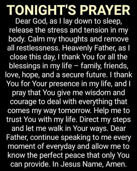 Prayer Night Sleep, Nightly Prayer, Nighttime Prayers, Goodnight Prayer, Prayer Before Sleep, Nighttime Prayer, Evening Prayers, Good Night Prayer Quotes, Spiritual Warfare Prayers