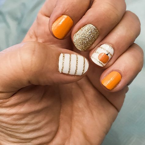 Fall Fingertip Magic: My Enchanting Orange Pumpkin Nail Inspirations 🍂🎃💅 $22.50 Original Price:$30.00 (25% Off) Gelmoment Halloween Nails, Thanksgiving Nail Ideas Square, Candy Corn Nails Halloween Designs, Short October Nail Designs, Pumpkin Nail Designs Short, Blue And Gold Fall Nails, Dachshund Nail Designs, Orange And White Halloween Nails, Pumpkin Cheetah Nails