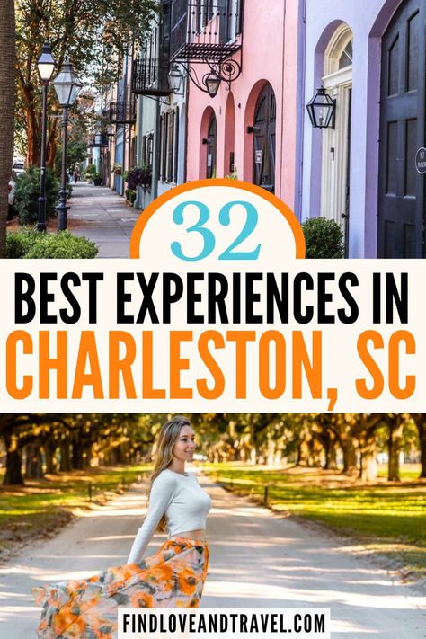 Planning a trip to Charleston, South Carolina? This Charleston travel guide covers the best things to do in Charleston SC! Explore historic homes, check out Folly Beach, Charleston ghost tours, Lowcountry food, beautiful nature and so much more! Charleston South Carolina | Charleton SC Travel | Charleston things to do in | South Carolina summer | Charleston travel guide | Charleston photos | Charleston vacation ideas | Things to do in Charleston Charleston Vacation Ideas, The Notebook Tour Of Charleston, Charleston Sc Bucket List, What To Do In South Carolina, Meeting Street Inn Charleston Sc, Things To Do Near Charleston Sc, Free Things To Do In Charleston Sc, South Carolina Things To Do, Charleston Sc Family Vacation