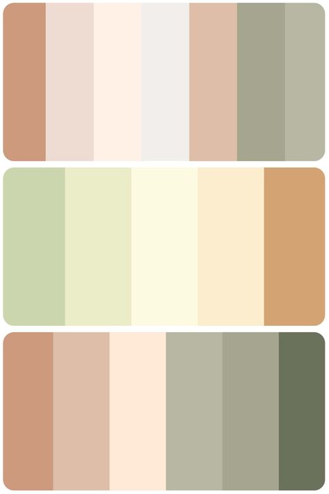 https://happilymarketing.com/retro-color-palettes/ Muted Colour Scheme, Soft Vintage Color Palette, Pastel Neutral Color Palette, Vintage Color Palettes, Color Palette Vintage, Mid Century Modern Color Palette, Vintage Color Palette, Vintage Color Schemes, Vintage Colours