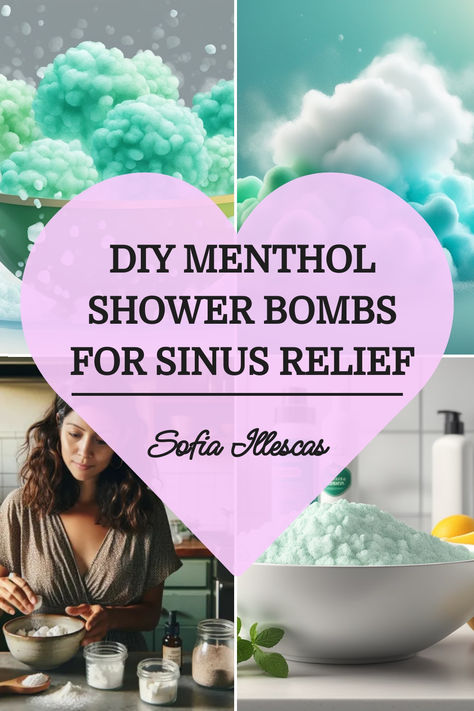 DIY Menthol Shower Bombs for Sinus Relief How To Use Shower Steamers, Shower Steamer Recipe, Homemade Shower Steamers, Shower Steamers Recipe, Menthol Shower Steamers, Remedies For Sinus Congestion, Shower Steamers Diy, Remedy For Sinus Congestion, Handy Andy