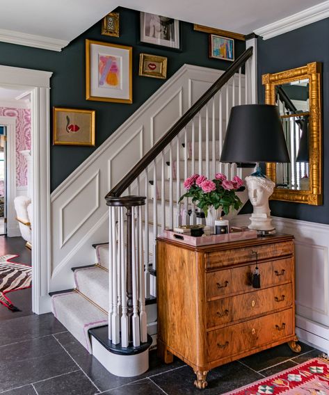 Liz Caan, Yellow Side Table, Ornate Chairs, Boston House, Maximalist Interior, Entrance Foyer, Bedroom Images, Maximalist Decor, Style Deco