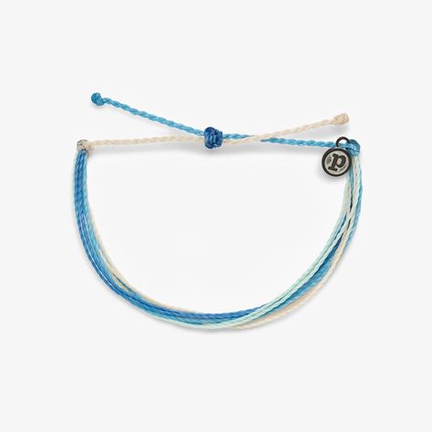 It’s the bracelet that started it all. Each one is handmade, waterproof and totally unique—in fact, the more you wear it, the cooler it looks. Grab yours today to feel the Pura Vida vibes. Clear Spring, Bracelet Inspired, Preppy Jewelry, Shades Of Light Blue, Pura Vida Bracelets, Birthday List, Birthday Wishlist, Pearl Shell, Blue Skies