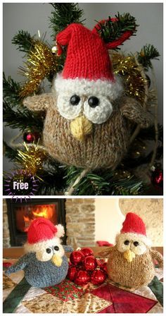 Christmas Knit Mini Cordell Xmas Owl Ornaments Free Knitting Patterns Mini Christmas Knitting Patterns Free, Free Knitting Patterns For Christmas Tree Decorations, Knit Christmas Tree Ornaments Free Pattern, Knitting Patterns For Christmas Ornaments, Knitted Christmas Patterns, Knitted Christmas Decorations Patterns, Christmas Free Knitting Patterns, Christmas Ornaments Knitting Patterns, Knitted Christmas Tree Decorations