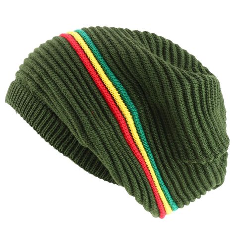 PRICES MAY VARY. Deep skull dreadlock RGY striped large beanie hat for those Rasta lovers High quality Made in Korea, Beanie measures around 9.5 inches wide and 9.5 inches deep Warm, thick and soft material, easily stretchable Ensures a snug fit One size fits most men with flexibility, fitting up to XXL Armycrew Deep Crown Oversized RGY Striped 100% Cotton Rasta Skully Beanie. 100% Cotton. Deep skull dreadlock RGY striped large beanie hat for those Rasta lovers. High quality Made in Korea, Beani Skully Beanie, Beanie Hat, Beanie Hats, Soft Material, Snug Fit, Top Styles, Fashion Branding, Crown, High Quality