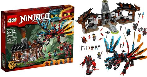 Your little ninja will love putting together this HUGE LEGO Ninjago Set! Ninjago Sets, Ninja Movies, Lego Dragon, Lego Clones, Ninjago Dragon, Nintendo 2ds, Lego Ninjago Movie, La Forge, Buy Lego