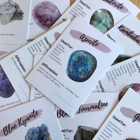 Crystal Photoshoot Ideas, Crystal Reference, Crystal Business, Crystal Cards, Crystal Ideas, Diy Nursing, Grimoire Book, Bracelet Pack, Buy Crystals