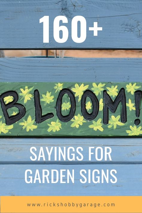 160+ Sayings for Garden Signs. #garden #gardening #sign #signs #gardensigns #woodwork #woodworking Vegetable Signs For Garden, Garden Sayings Signs, Garden Signs And Sayings Rustic, Signs For The Garden, Secret Garden Sign Ideas, Welcome To Our Garden Sign, Garden Signs Diy Outdoors, Flower Garden Signs And Sayings, Welcome To The Garden Sign