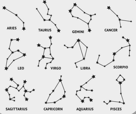 Constellation Balance, Pisces Leo, Simbolos Tattoo, Aquarius Constellation Tattoo, Scorpio Gemini, Leo Constellation Tattoo, Virgo Constellation Tattoo, Tato Henna, Aquarius Constellation