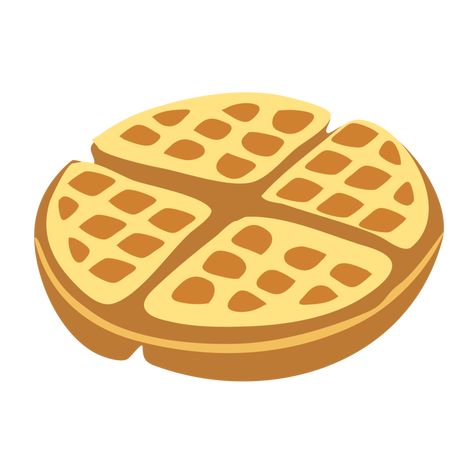 Waffle Cartoon, Cartoon Waffle, Food Quilt, Waffle Dessert, Dessert Png, Street Food Design, Eggo Waffles, Waffle Bowl, Dessert Waffles